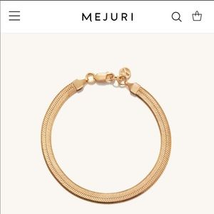 Mejuri Bold Herringbone Chain bracelet